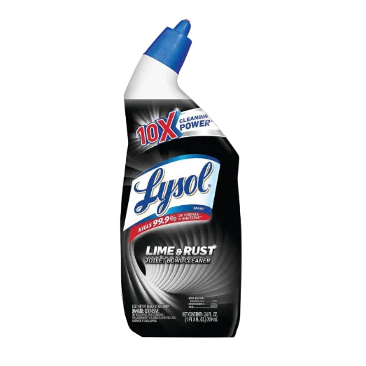 Lysol Toilet Bowl Cleaner, Lime & Rust Remover, 24 Fl Oz