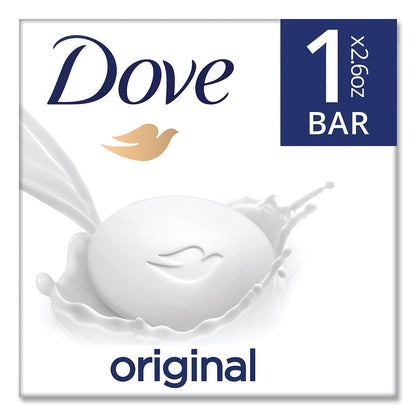 Dove Beauty Bar Soap Original, for Soft, Smooth Skin, with 1/4 Moisturizing Cream 2.6 oz