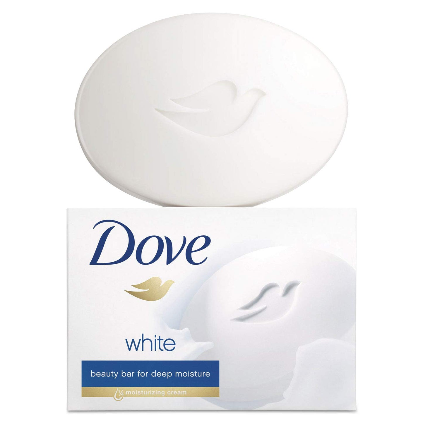 Dove Beauty Bar Soap Original, for Soft, Smooth Skin, with 1/4 Moisturizing Cream 2.6 oz