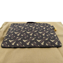 Load image into Gallery viewer, BURBERRY Monogram Coated Canvas Zip Coin Purse Bridle in Brown - Bottom 
