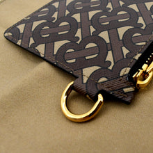 Load image into Gallery viewer, BURBERRY Monogram Coated Canvas Zip Coin Purse Bridle in Brown - Hook
