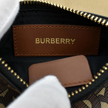 Load image into Gallery viewer, BURBERRY Monogram Coated Canvas Zip Coin Purse Bridle in Brown - Tag
