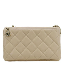 Load image into Gallery viewer, CHANEL Mini Rectangular Flap Quilted Leather Crossbody Bag Beige back loo
