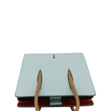 Load image into Gallery viewer, CHRISTIAN LOUBOUTIN Paloma Small Leather Top Handle Crossbody Bag Turquoise upper look
