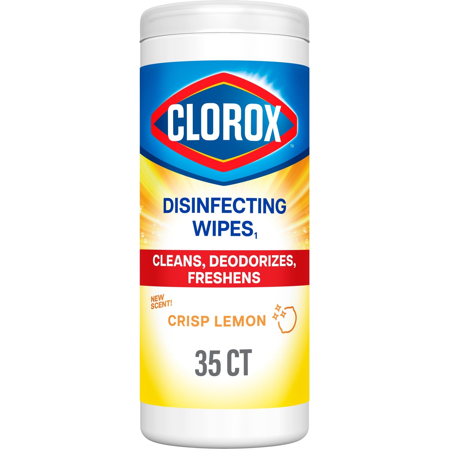 Clorox Bleach-Free Disinfecting and Cleaning Wipes, Crisp Lemon, 35 Count