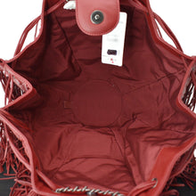 Load image into Gallery viewer, CHANEL Paris Dallas Drawstring Fringe Shoulder Bag Red
