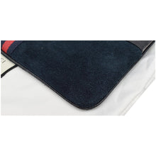 Load image into Gallery viewer, GUCCI Ophidia GG Suede Leather Pouch Clutch Bag Navy Blue 517551
