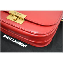 Load image into Gallery viewer, YVES SAINT LAURENT Betty Smooth Leather Shoulder Bag Red
