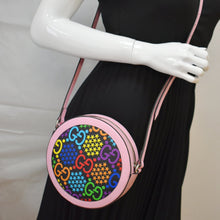 Load image into Gallery viewer, GUCCI GG Psychedelic Round Leather Crossbody Bag Multicolor 603938
