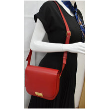 Load image into Gallery viewer, YVES SAINT LAURENT Betty Smooth Leather Shoulder Bag Red
