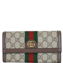 Load image into Gallery viewer, Gucci Ophidia GG Continental Supreme Canvas Wallet Beige 523153
