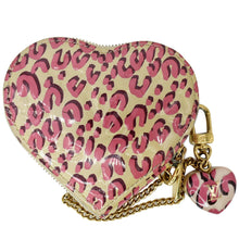 Load image into Gallery viewer, LOUIS VUITTON Leopard Coeur Heart Monogram Vernis Coin Blanc Corail
