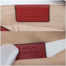 Load image into Gallery viewer, GUCCI GG Marmont Matelasse Leather Belt Bag Red 476434
