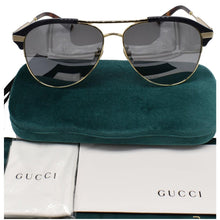 Load image into Gallery viewer, GUCCI GG0288SA 005 Sunglasses Grey Silver Mirrored Lens
