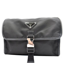 Load image into Gallery viewer, PRADA Nylon and Saffiano Leather 3789 Smartphone Case Black
