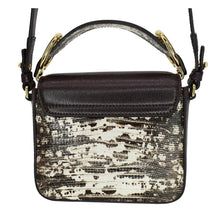 Load image into Gallery viewer, CHLOE Mini C Flap Double Carry Embossed Leather Crossbody Bag Raisin
