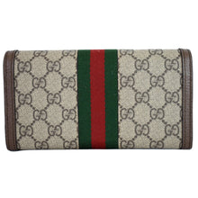 Load image into Gallery viewer, Gucci Ophidia GG Continental Supreme Canvas Wallet Beige 523153
