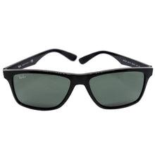 Load image into Gallery viewer, Ray-Ban Gloss Black Nylon Sunglasses Green Classic Lens
