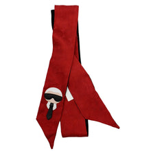 Load image into Gallery viewer, FENDI Karlito Wrappy Silk Scarf Red
