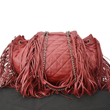 Load image into Gallery viewer, CHANEL Paris Dallas Drawstring Fringe Shoulder Bag Red
