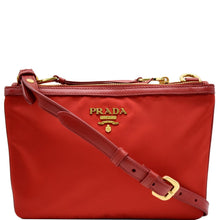 Load image into Gallery viewer, Prada Tessuto Bandoliera Double Zip Nylon Crossbody Bag
