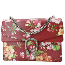 Load image into Gallery viewer, GUCCI Dionysus Floral Blooms Leather Shoulder Bag Red 400235
