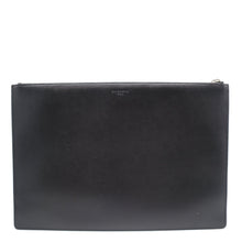 Load image into Gallery viewer, GIVENCHY LOVE Leather Zip Clutch bag Black
