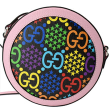 Load image into Gallery viewer, GUCCI GG Psychedelic Round Leather Crossbody Bag Multicolor 603938
