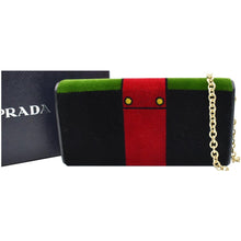 Load image into Gallery viewer, Prada Cahier Velvet Clutch Bag Multicolor - Milano Edition
