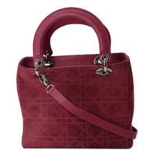 Load image into Gallery viewer, Christian Dior Lady Dior Cannage Suede Tote Bag Pink | DDH
