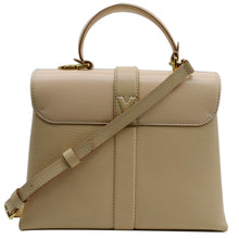 Load image into Gallery viewer, LOUIS VUITTON Rose Des Vents PM Grained Leather Top Handle Crossbody Bag Creme
