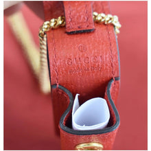 Load image into Gallery viewer, GUCCI Porte Rouges Leather single Lipstick Holder Red 615998
