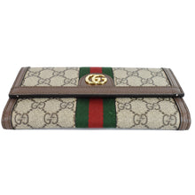 Load image into Gallery viewer, Gucci Ophidia GG Continental Supreme Canvas Wallet Beige 523153
