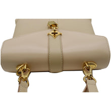 Load image into Gallery viewer, LOUIS VUITTON Rose Des Vents PM Grained Leather Top Handle Crossbody Bag Creme
