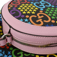 Load image into Gallery viewer, GUCCI GG Psychedelic Round Leather Crossbody Bag Multicolor 603938
