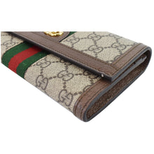 Load image into Gallery viewer, Gucci Ophidia GG Continental Supreme Canvas Wallet Beige 523153
