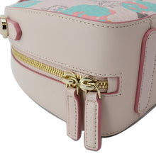 Load image into Gallery viewer, MCM Mini Aren Half Moon Floral Canvas Tote Bag Pink
