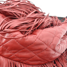 Load image into Gallery viewer, CHANEL Paris Dallas Drawstring Fringe Shoulder Bag Red
