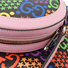 Load image into Gallery viewer, GUCCI GG Psychedelic Round Leather Crossbody Bag Multicolor 603938
