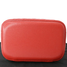 Load image into Gallery viewer, CHANEL Vanity Caviar Leather Cosmetic Satchel Bag Red
