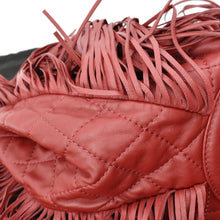 Load image into Gallery viewer, CHANEL Paris Dallas Drawstring Fringe Shoulder Bag Red
