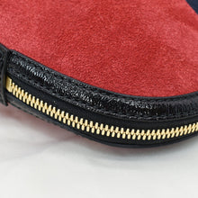 Load image into Gallery viewer, GUCCI Ophidia GG Small Suede Shoulder Bag Red 499621
