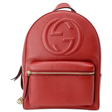 Load image into Gallery viewer, GUCCI Soho Leather Chain Backpack Red 536192
