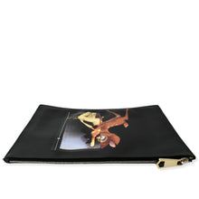 Load image into Gallery viewer, GIVENCHY Bambi Print Medium Textured Coated Canvas Cosmetic Pouch Black
