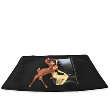 Load image into Gallery viewer, GIVENCHY Bambi Print Medium Textured Coated Canvas Cosmetic Pouch Black
