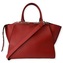 Load image into Gallery viewer, FENDI 3 Jours Calfskin Leather Shoulder Bag Red
