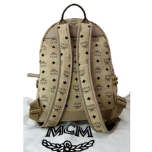 Load image into Gallery viewer, MCM Stark Classic Visetos Canvas Backpack Beige
