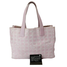 Load image into Gallery viewer, CHANEL CC Logo Travel Line Large Nylon Tote Bag Light Pink
