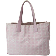 Load image into Gallery viewer, CHANEL CC Logo Travel Line Large Nylon Tote Bag Light Pink
