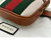 Load image into Gallery viewer, GUCCI Phone Case Vintage Canvas Belt Bag Dark Brown 581519
